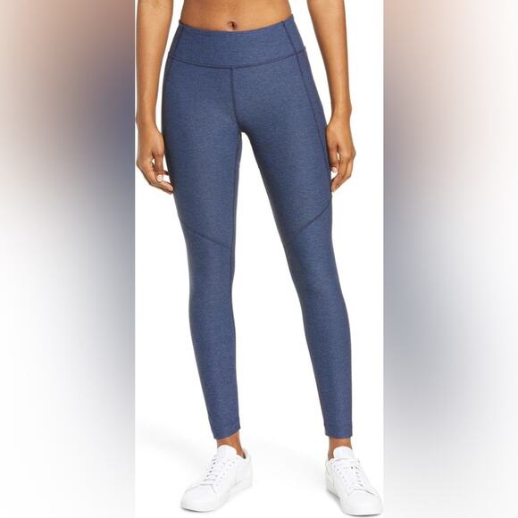 Outdoor Voices Warmup Navy Space Dye 7/8 Length Leggings Size Small - Picture 1 of 7